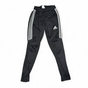 Adidas Black Joggers with White Stripes